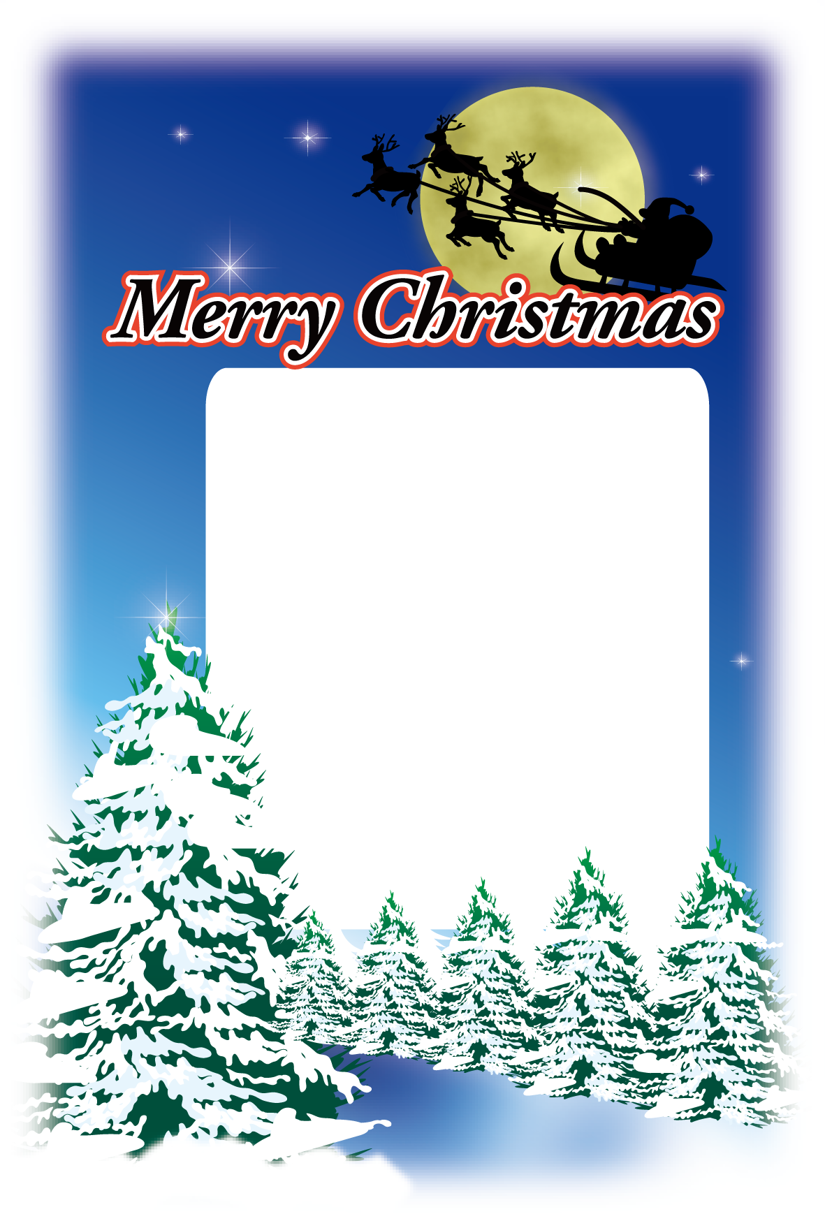 クリスマスカード　印刷用画像